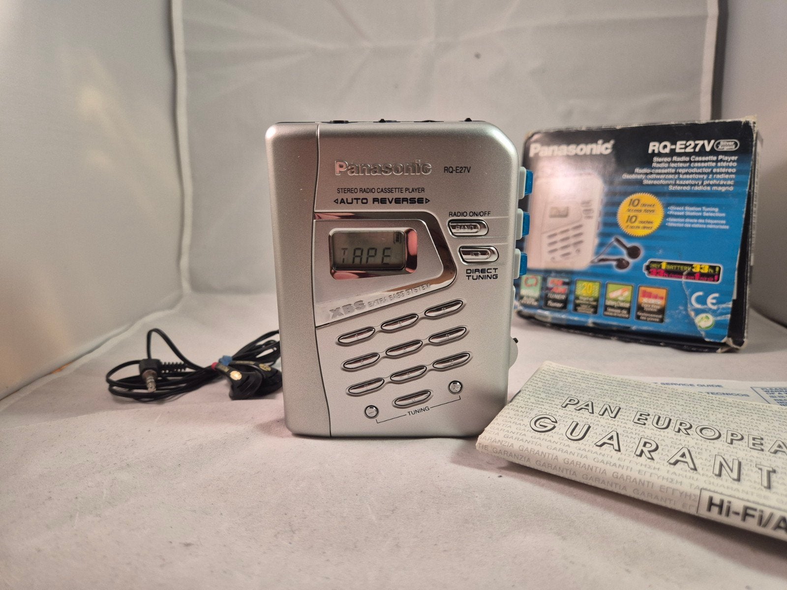 Fantastische Panasonic RQ-E27V Walkman Cassette Speler, Audio, Tv en Foto, Ophalen of Verzenden, Walkman