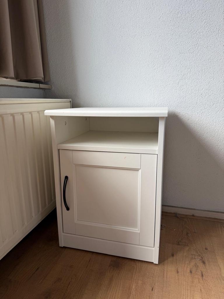 IKEA Songesand Nachtkastje Wit - 40x42x55 cm, Ophalen, Gebruikt, Minder dan 45 cm, 55 tot 70 cm
