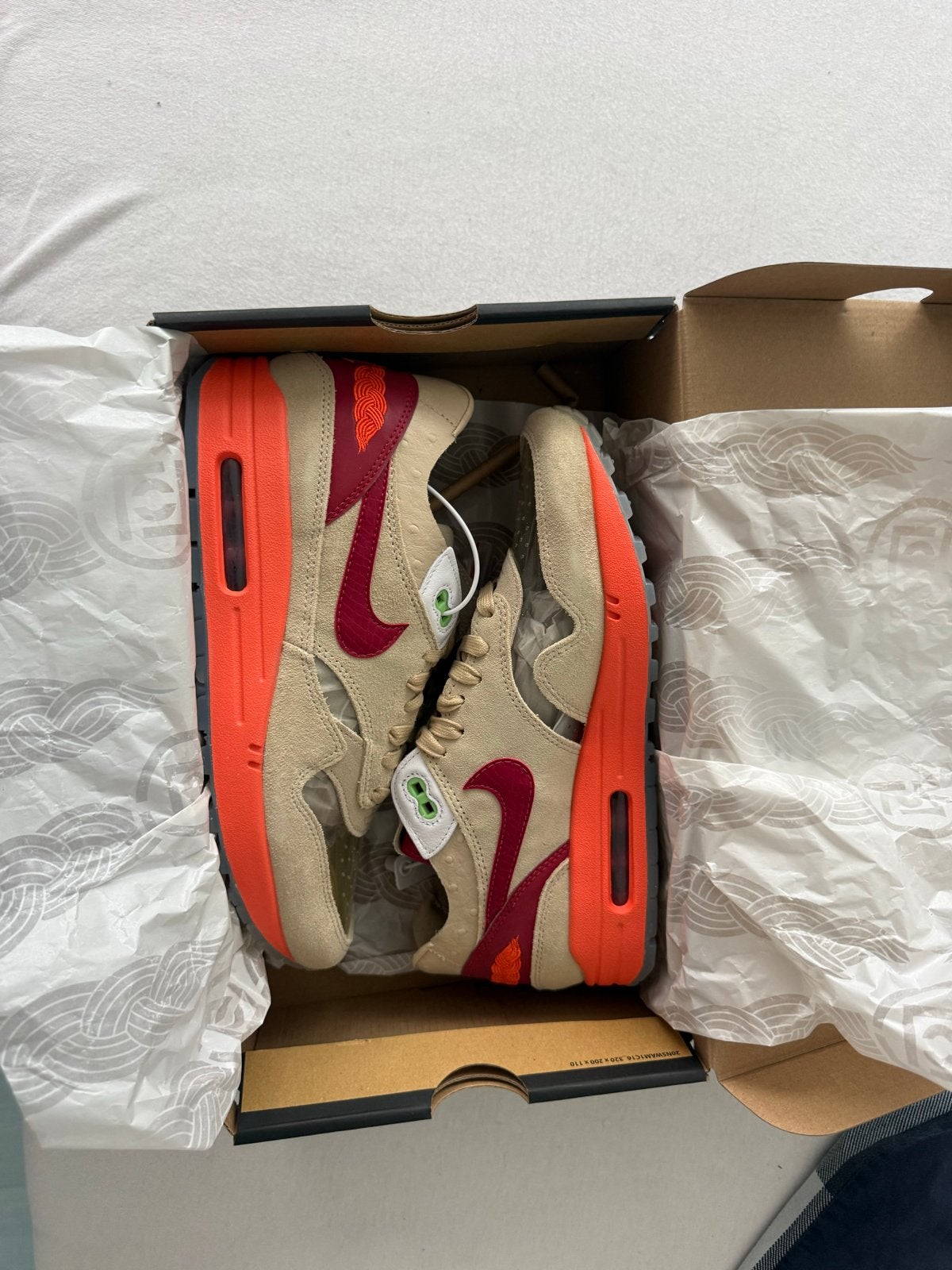 Nike Air Max 1 Premium 'Dirty Denim' (2022), Ophalen, Nieuw, Overige kleuren, Sneakers of Gympen