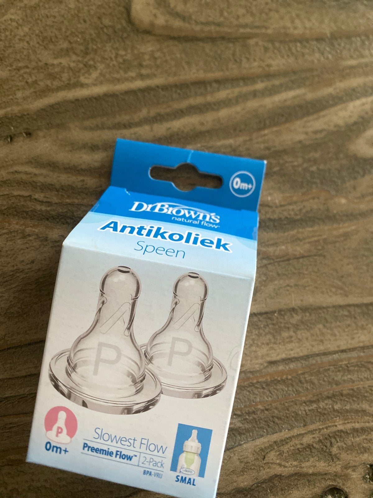 Nieuw Dr. Brown's Antikoliek Speen Preemie Flow (2 stuks), Ophalen, Nieuw