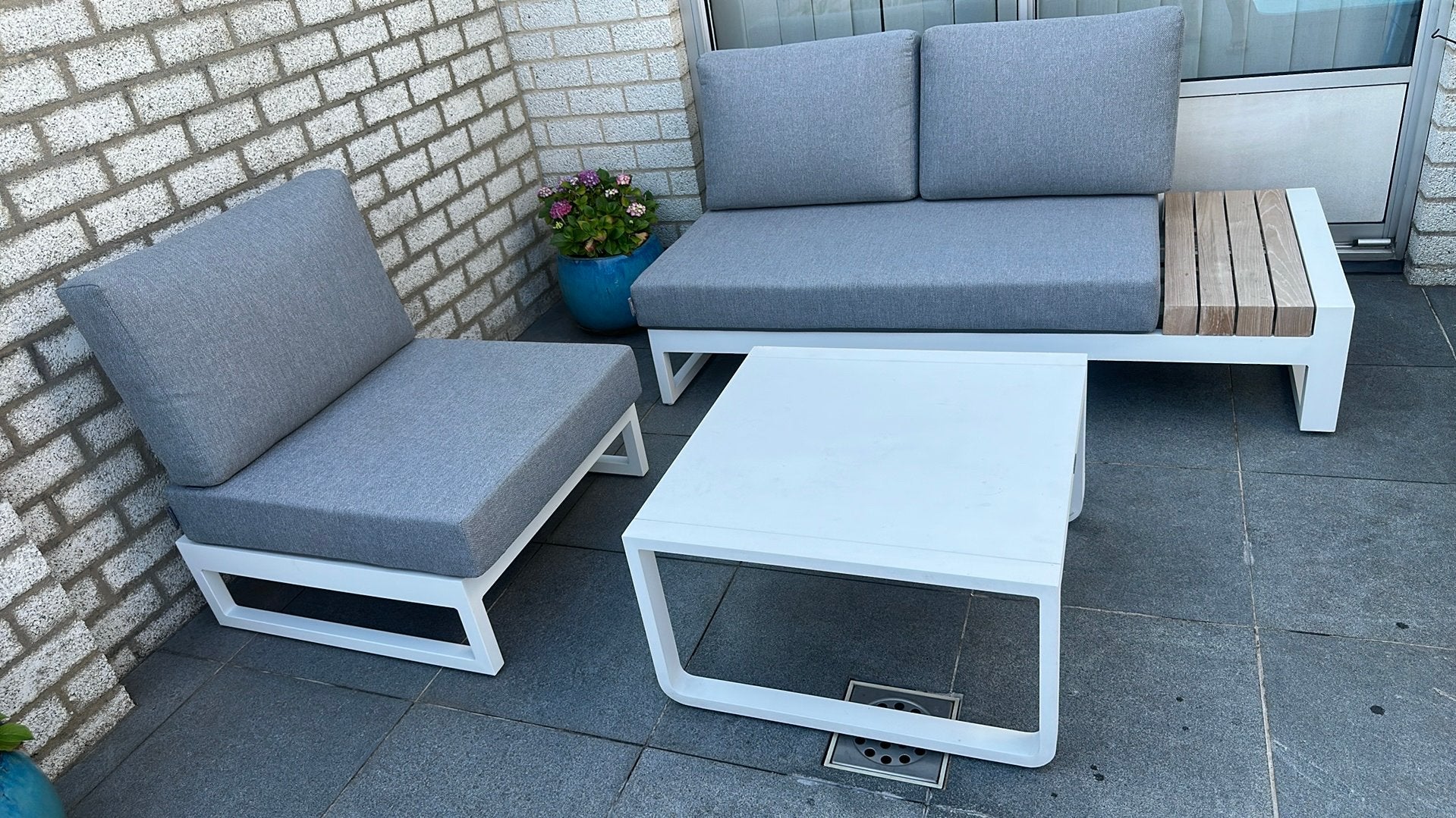 Tuin-loungeset, Ophalen, Zo goed als nieuw