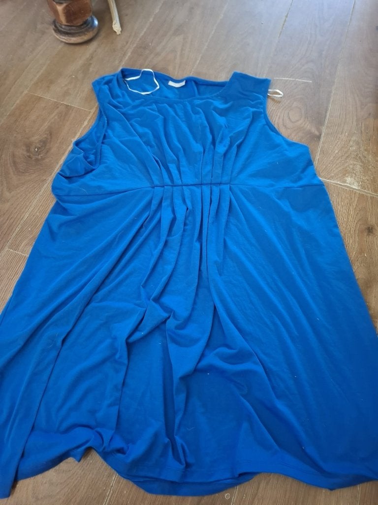 hemd jurkje maat 58/60, Blauw, Jurk, Ophalen of Verzenden, Zo goed als nieuw