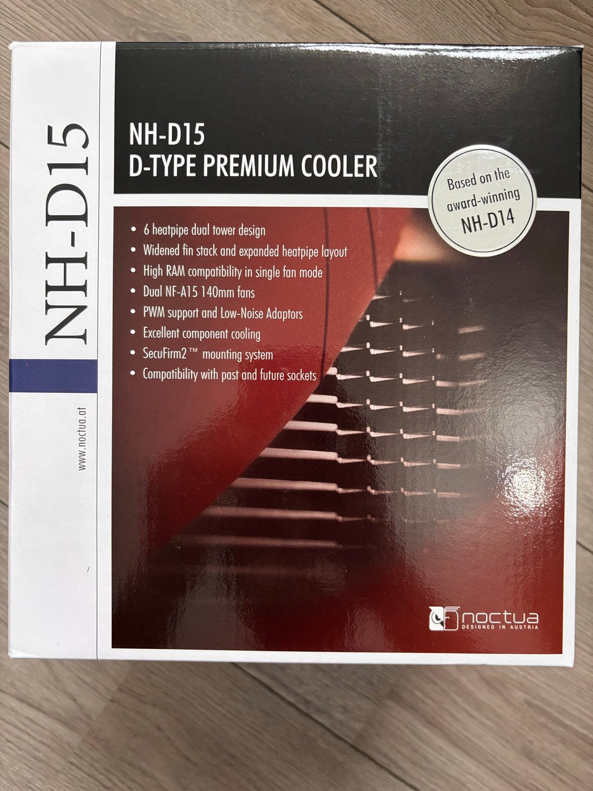 Noctua NH-D15 CPU Cooler – compleet met doos & accessoires, Ophalen of Verzenden, Zo goed als nieuw, Luchtkoeling