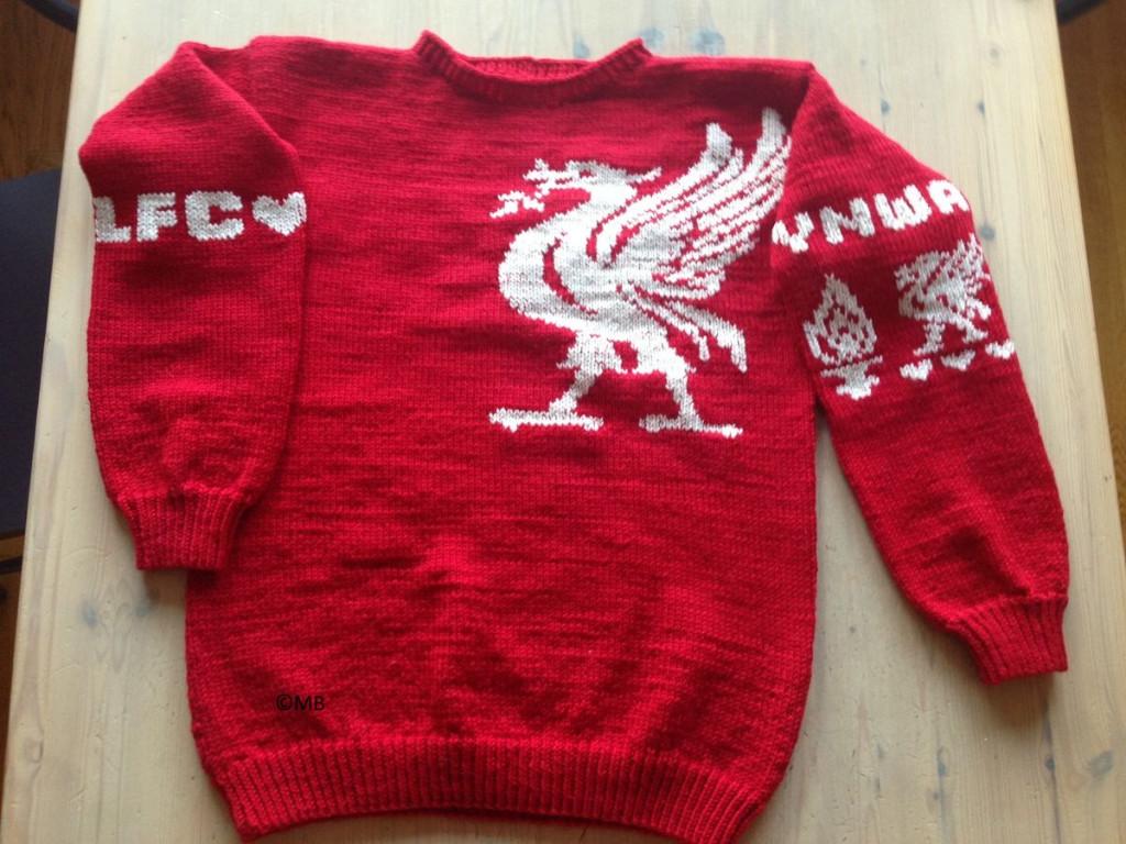 Liverpool trui breipatroon, Ophalen of Verzenden, Zo goed als nieuw, Breien, Patroon of Boek