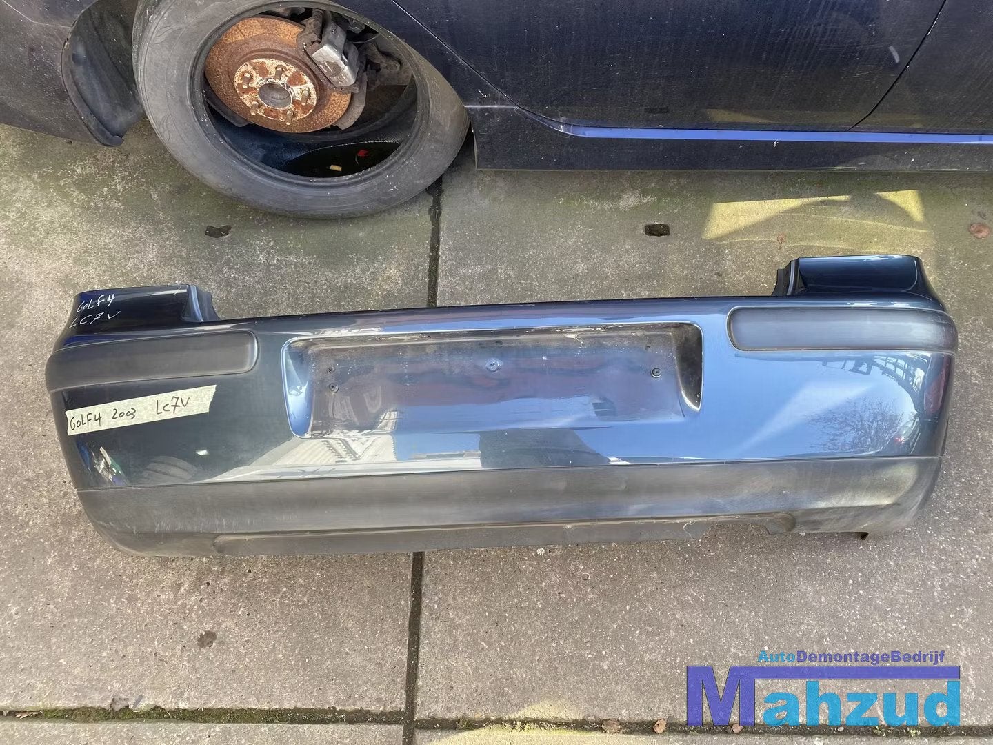 VW GOLF 4 GROEN LC7V achterbumper 5 deurs, Gebruikt, Volkswagen, Volkswagen AG, Achter