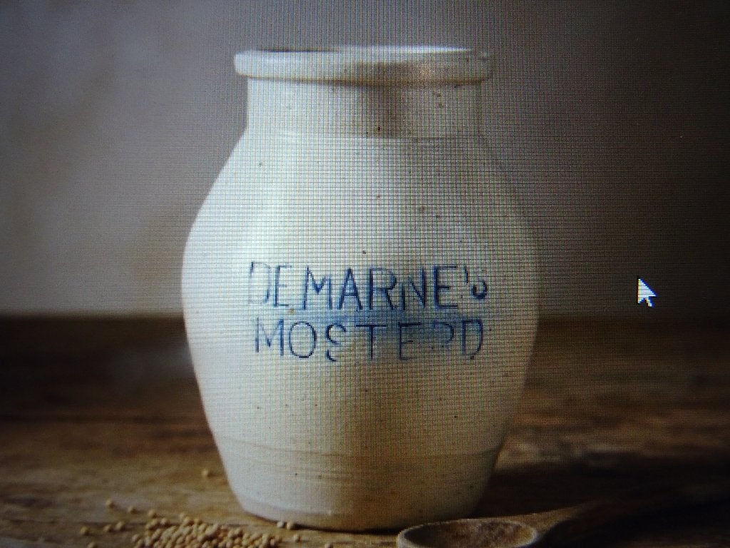 De Marne mosterd pot gevraagd oude mosterdpot GEVRAAGD, Verzamelen, Ophalen of Verzenden, Gebruikt, Verpakking