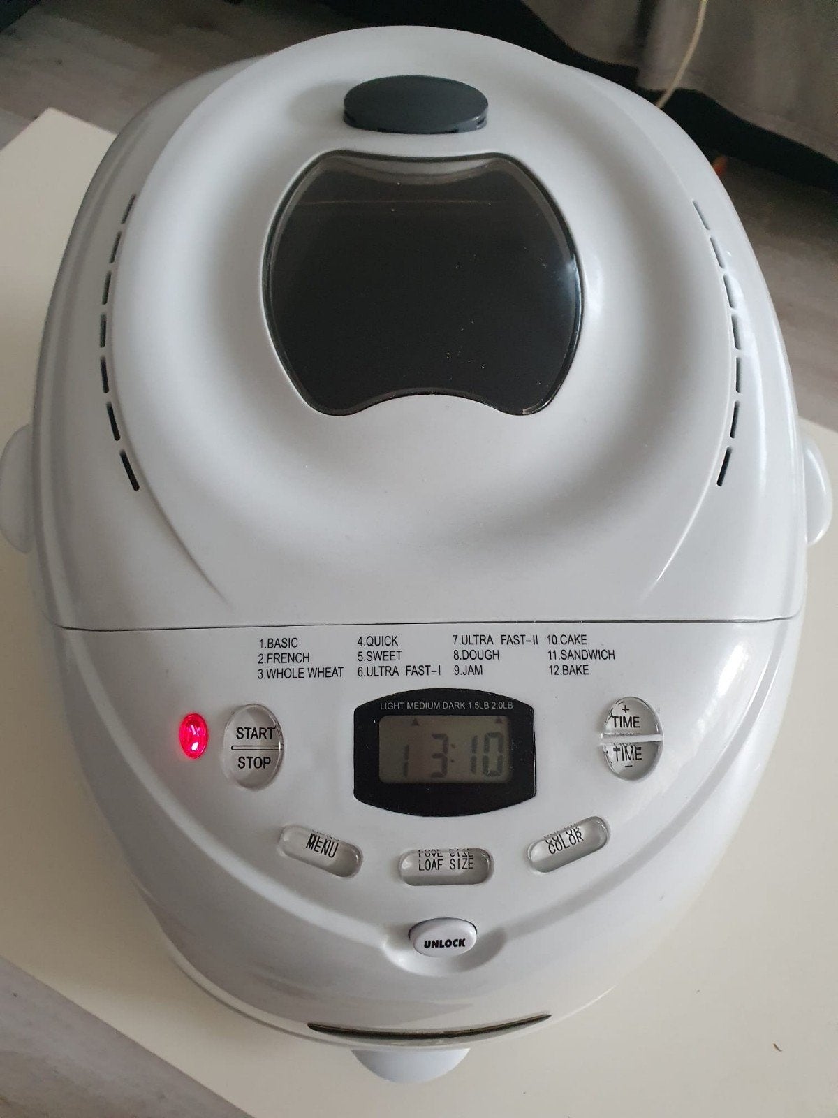 HEBR 660 Broodbakmachine, Ophalen, Zo goed als nieuw, Warmhoudfunctie