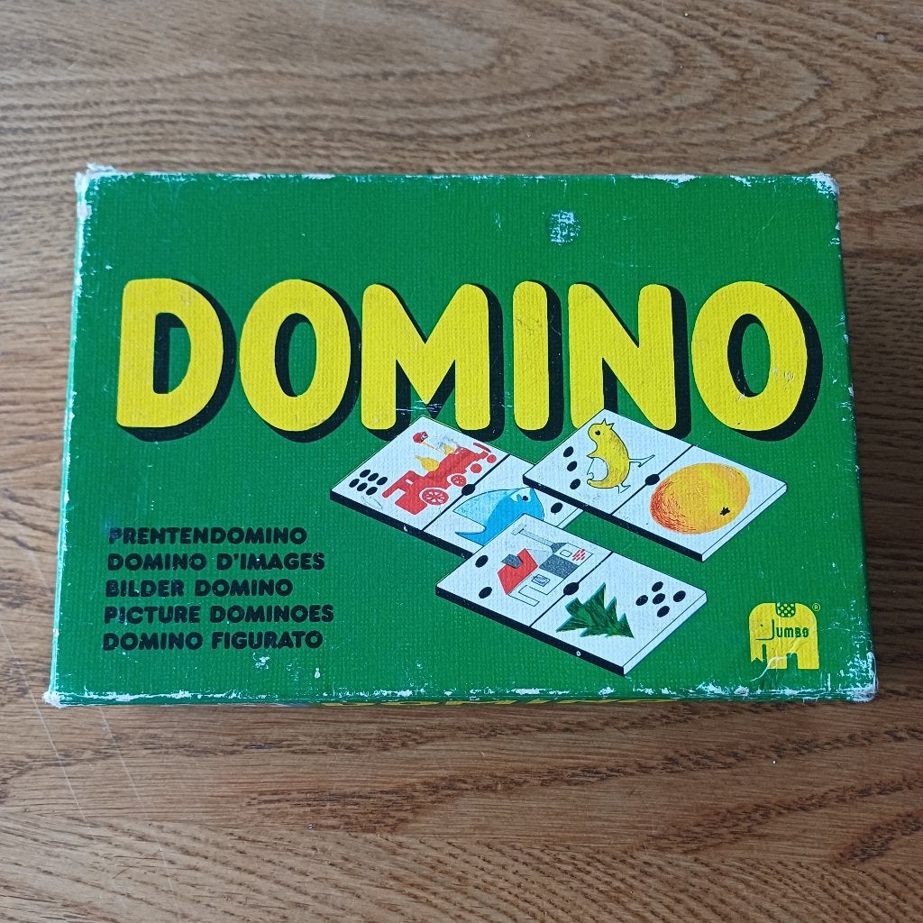 Prenten domino, Ophalen of Verzenden, Gebruikt, Puzzelen