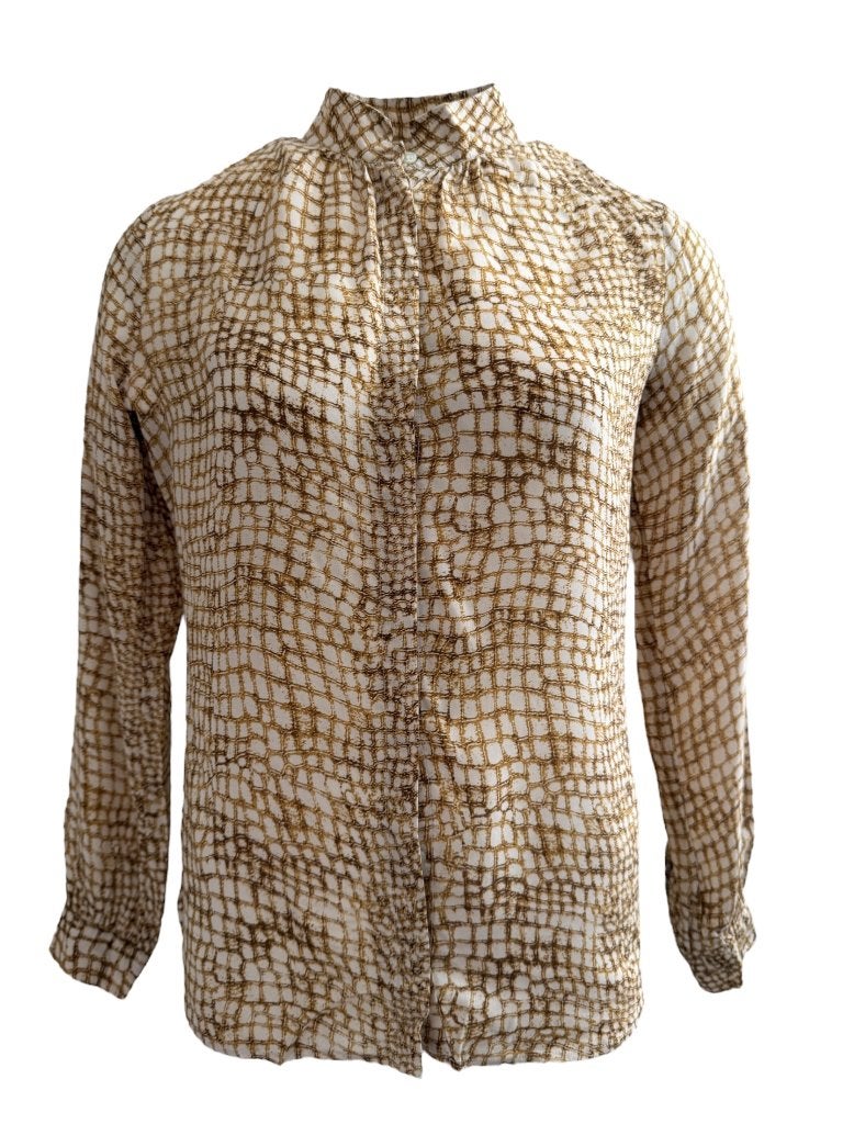 Purdey blouse XS, Beige, Ophalen of Verzenden, Zo goed als nieuw, Maat 34 (XS) of kleiner