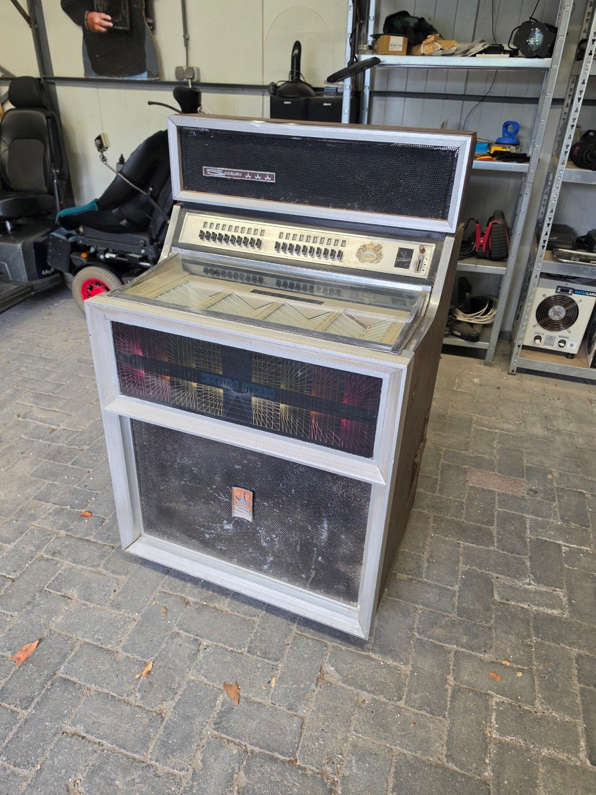 Oude Seeburg Jukebox - Opknapper werking onbekend € 500 euro, Verzamelen, Ophalen, Gebruikt, 1960 tot 1970, Seeburg