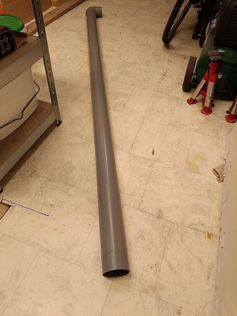 2 meter Regenpijp 8 cm 1.5 mm dik, Ophalen, Afvoer, Pvc, 2 tot 4 meter