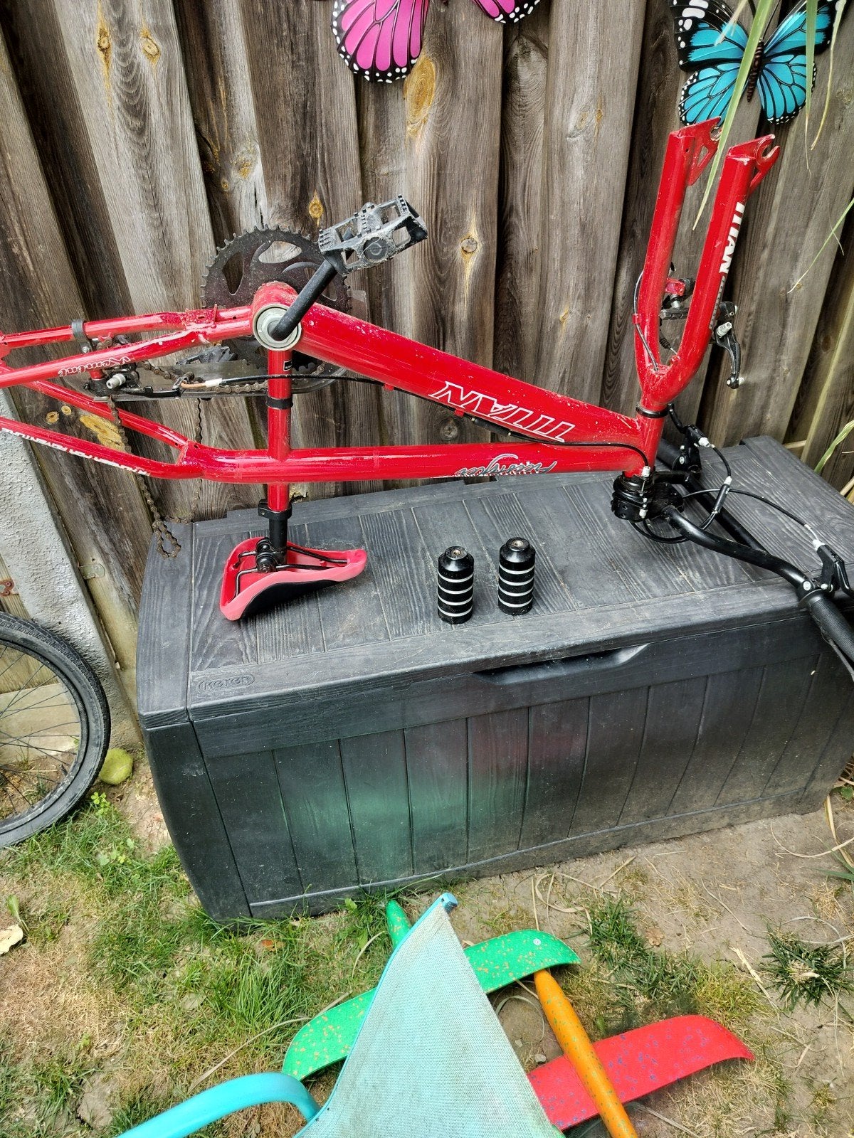 Fietsframe MTB Titan, Fietsen en Brommers, Ophalen, Frame, Gebruikt, Staal