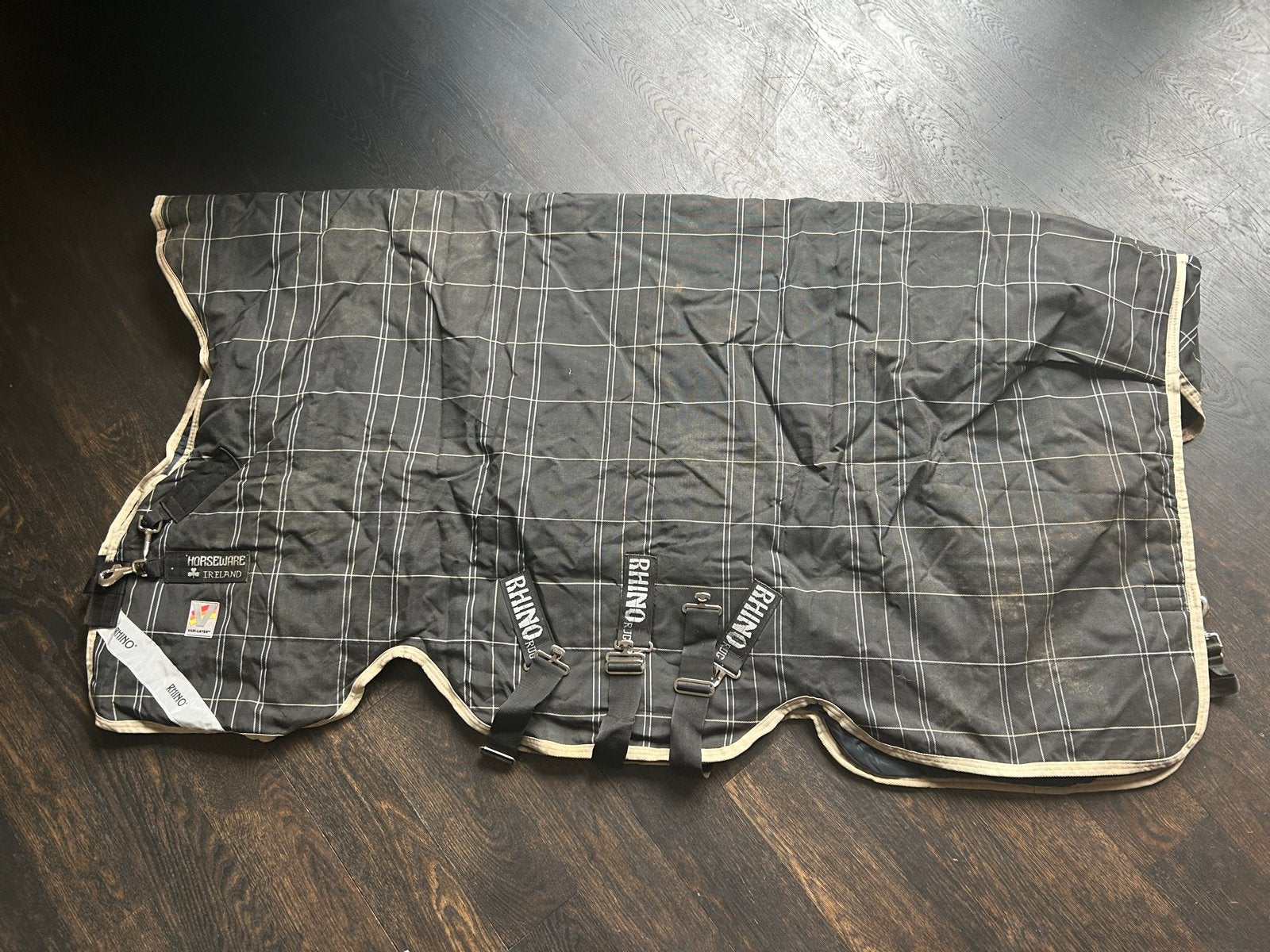 Rhino deken wug, vari layer, 250gr, zgan, geruit 115-168-5.6, 250 g, Overige materialen, Ophalen of Verzenden, Zo goed als nieuw