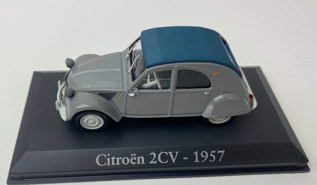 Atlas 1:43 Citroen 2CV 1957 grijs, Overige merken, -, Nieuw, Ophalen of Verzenden