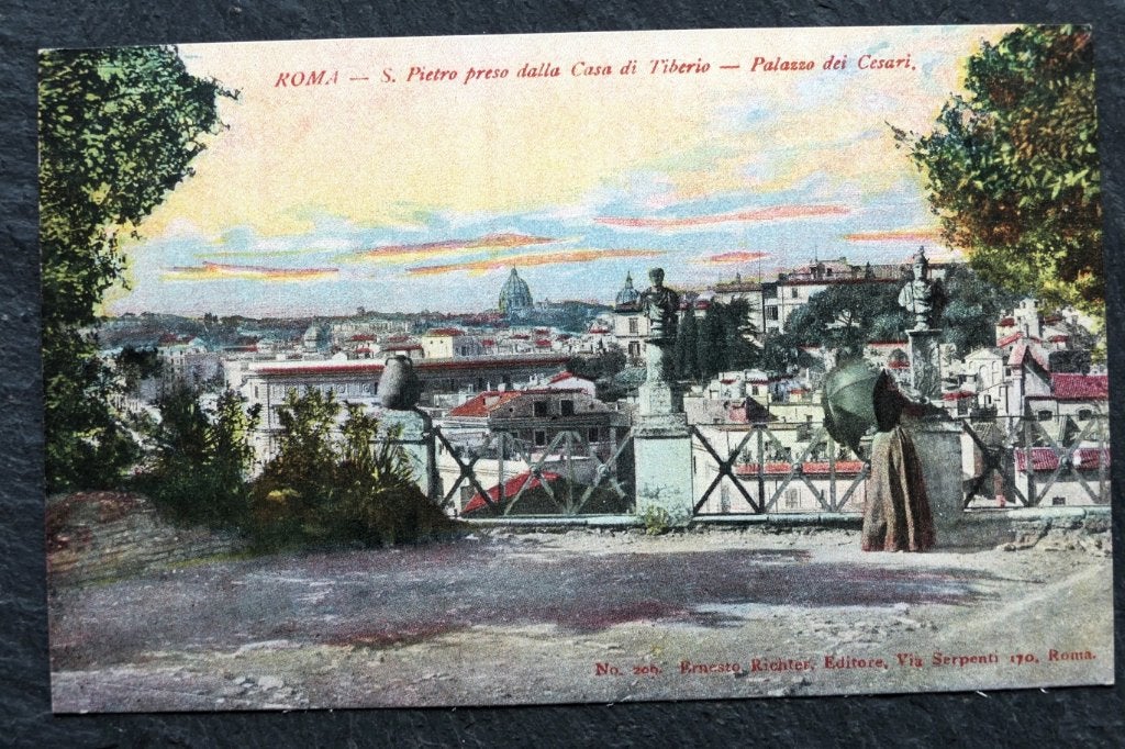 Rome, S Pietro preso dalla Casa Tiberio, Palasso dei Cesari, Verzenden, Voor 1920, Ongelopen, Italië