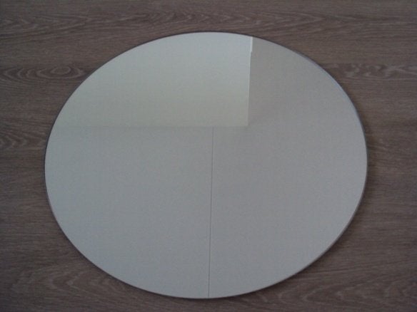 Nieuwe grote ronde spiegel diam. 50 cm of als onderspiegel, Rond, Nieuw, Ophalen of Verzenden, Minder dan 100 cm