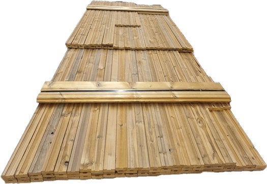 Thermowood latten 1.7x4.5 cm - nr: tp243, Ophalen, Nieuw, 180 tot 250 cm, Overige typen