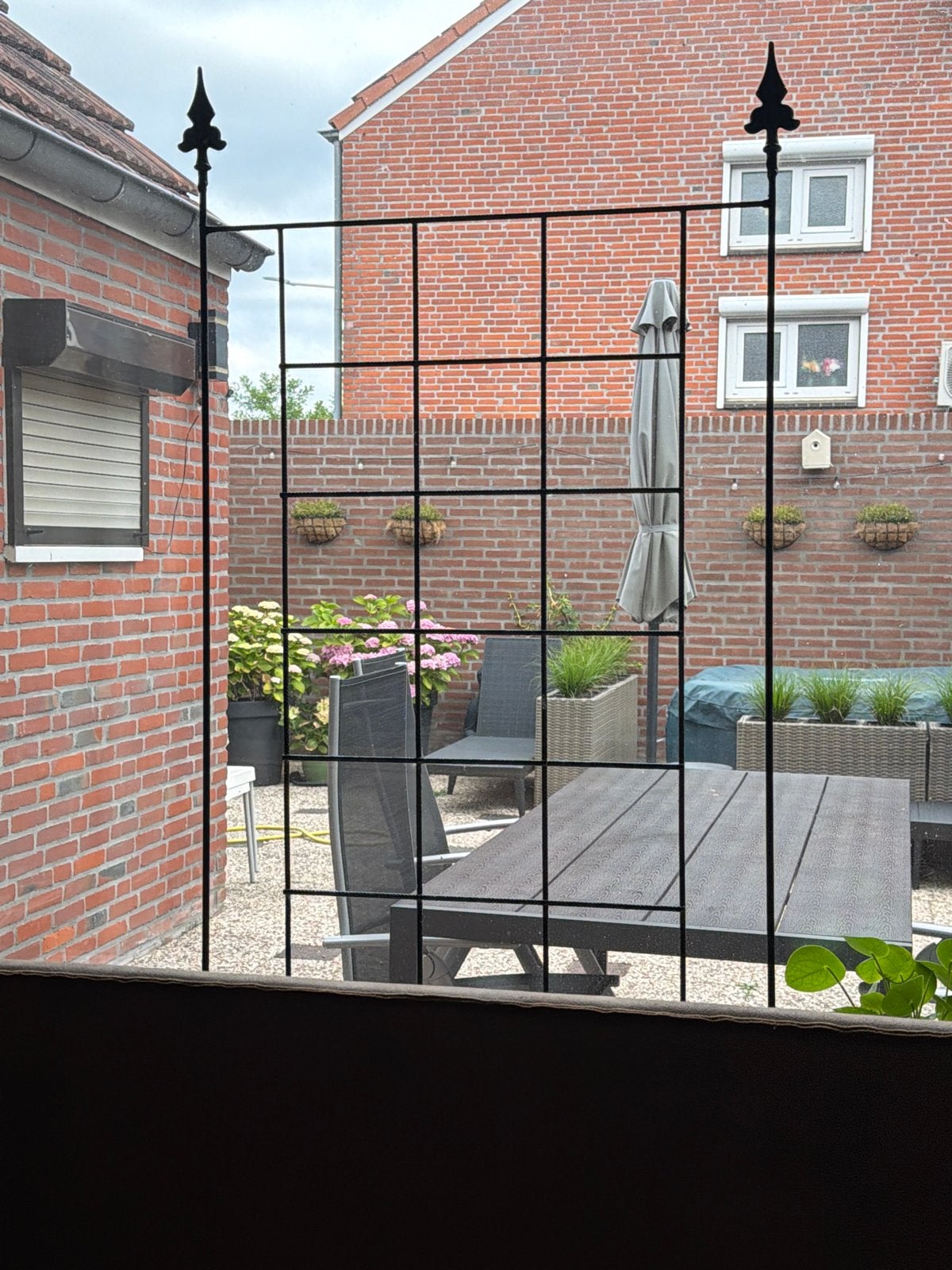 Zwart metalen klimrek voor planten, Ophalen, Gebruikt, IJzer, Overige typen
