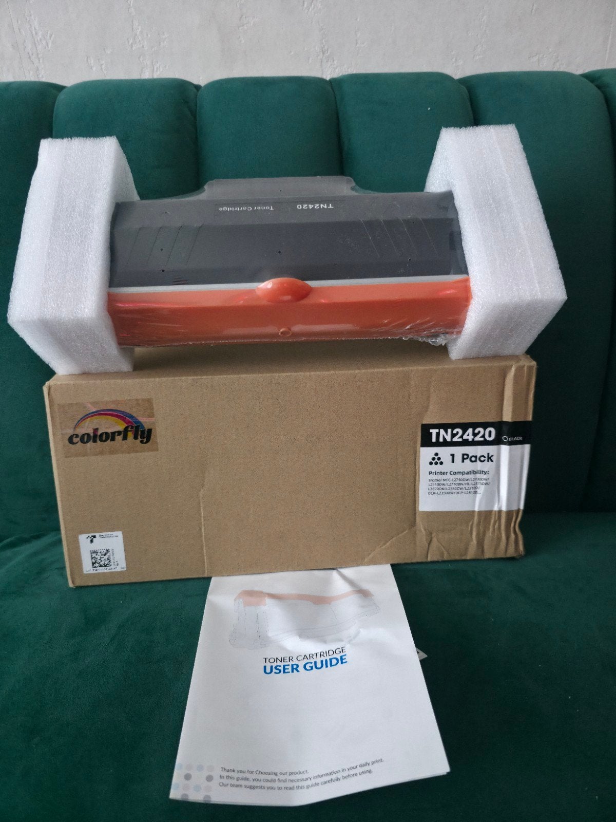 Colorfly TN2420 Zwarte Toner Cartridge voor Brother Printers, Ophalen, Nieuw