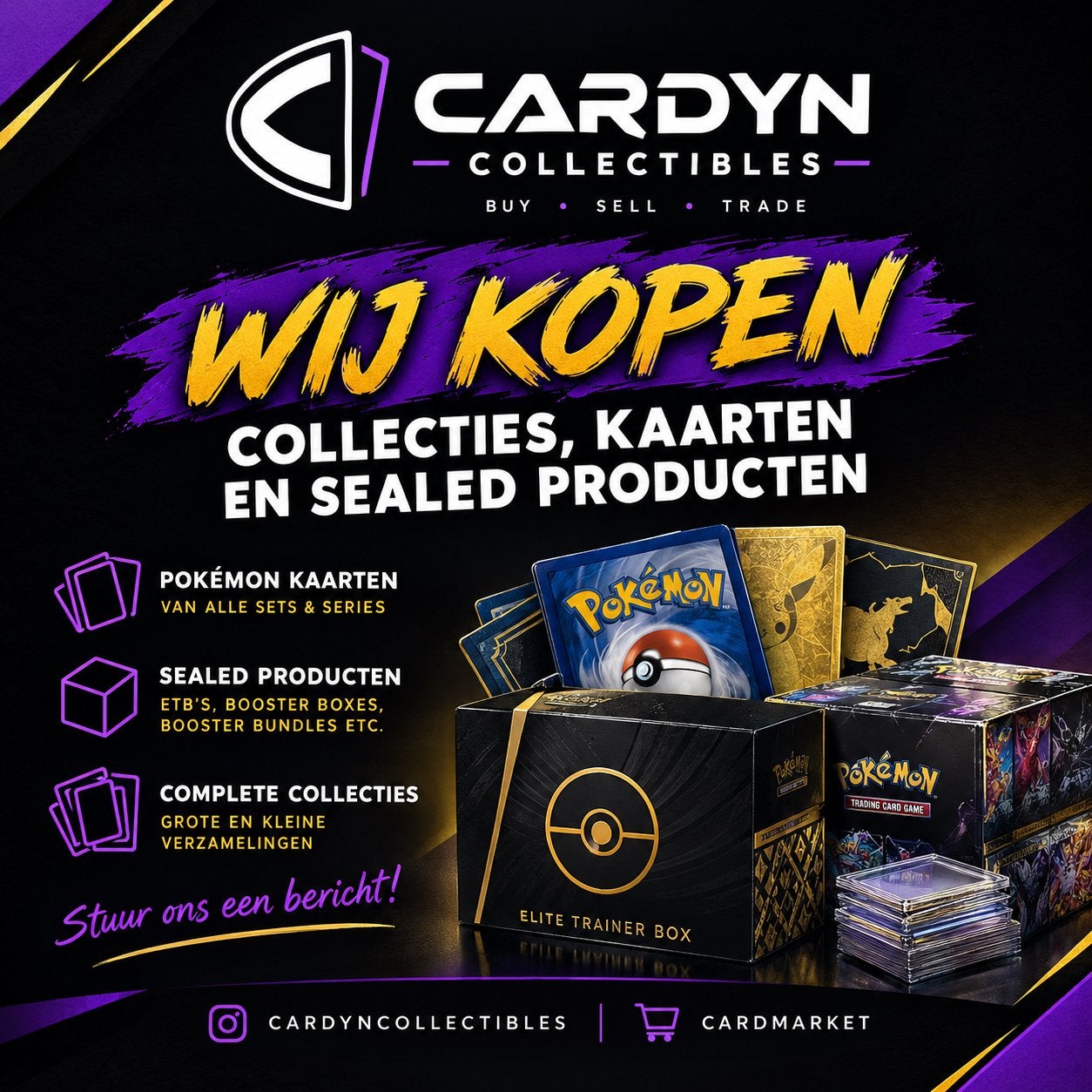 Wij Kopen Jouw Pokemon Kaarten - Sealed - Raw - Collecties, Ophalen of Verzenden, Nieuw