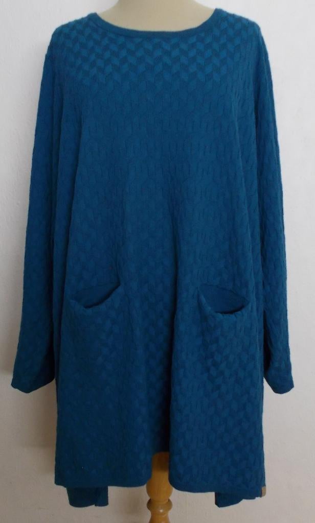 Mooie blauwe tuniek/trui van Pont Neuf! XXL, Kleding | Dames, Verzenden, Zo goed als nieuw, Maat 46/48 (XL) of groter, Blauw