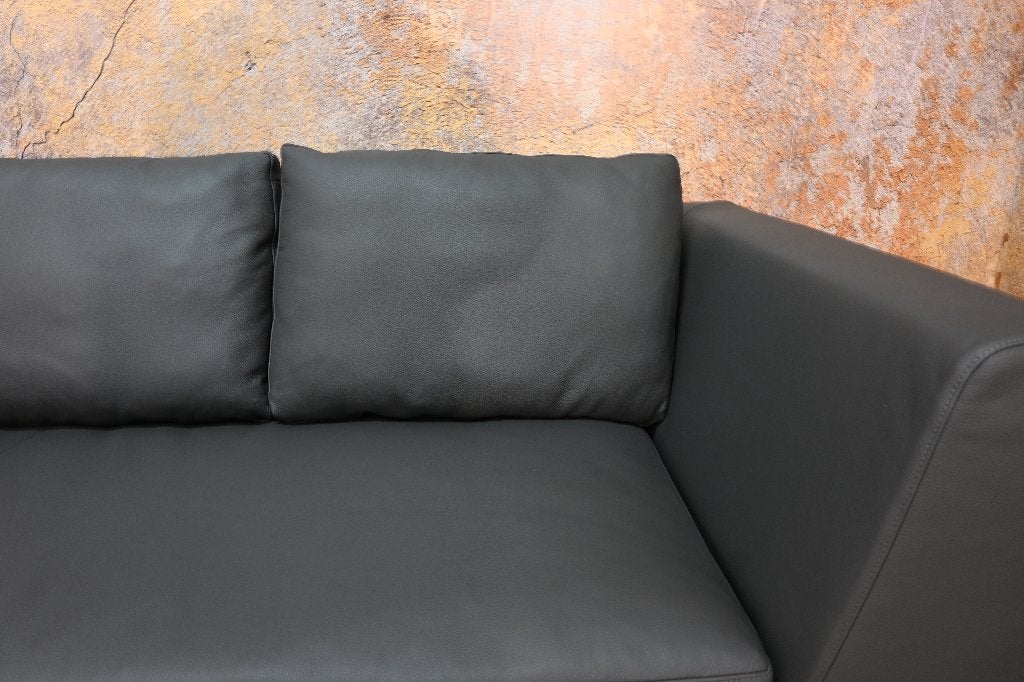 OPNIEUW beklede leren B&B Italia Charles design hoekbank, Huis en Inrichting, Banken | Bankstellen, Hoekbank, 300 cm of meer, Ophalen of Verzenden