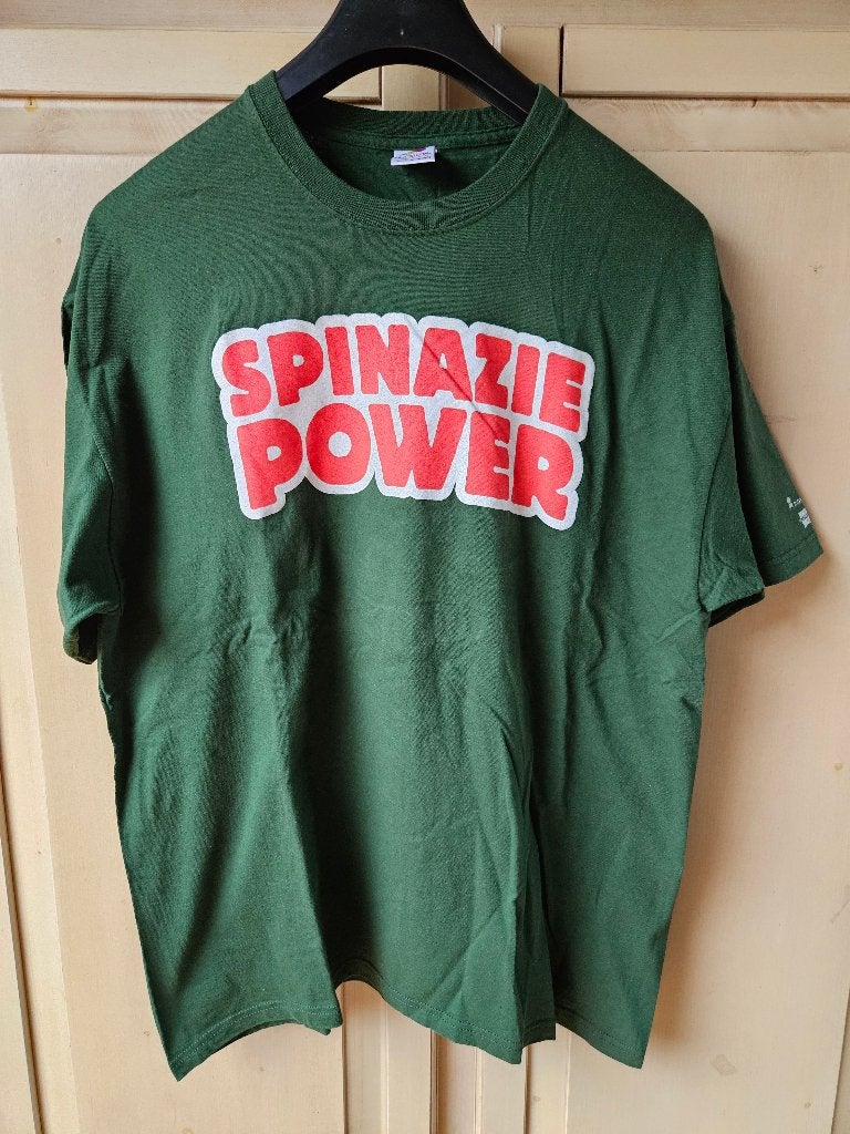 groen shirt spinazie power, maat xl, Fruit of the Loom, Kleding | Heren, T-shirts, Verzenden, Maat 56/58 (XL), Zo goed als nieuw