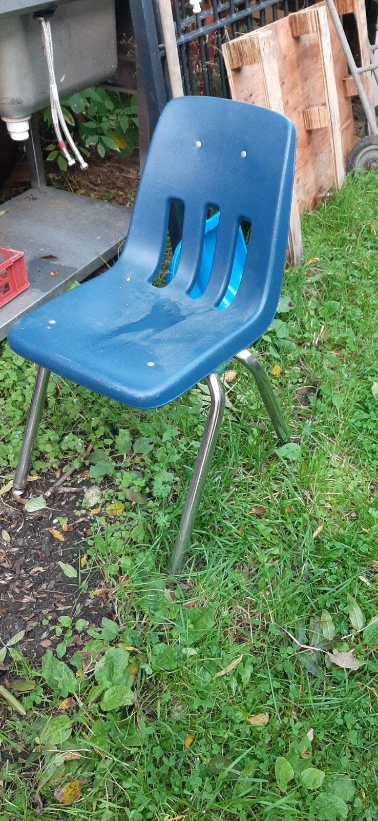 Schoolstoelen en tafels USA, Ophalen, Gebruikt, Vijf, Zes of meer stoelen