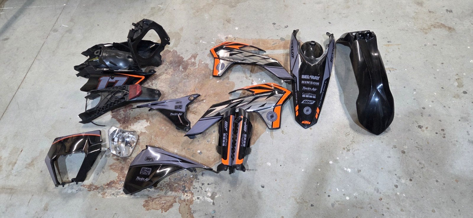 KTM 500 EXC 2014 Kappenset - Gebruikt, Motoren, Ophalen of Verzenden, Gebruikt