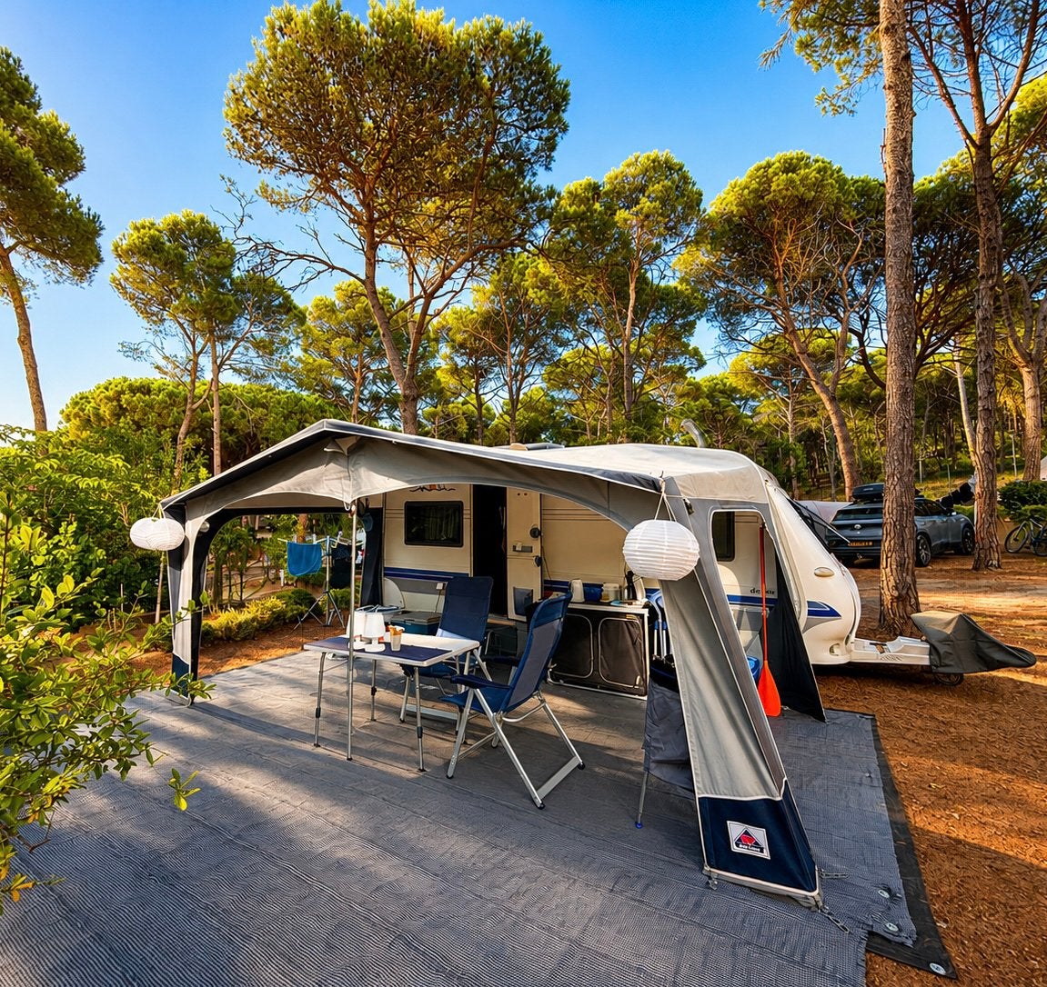 Caravan Hobby 460 UFE 2004, Ophalen, Gebruikt, Tot en met 4