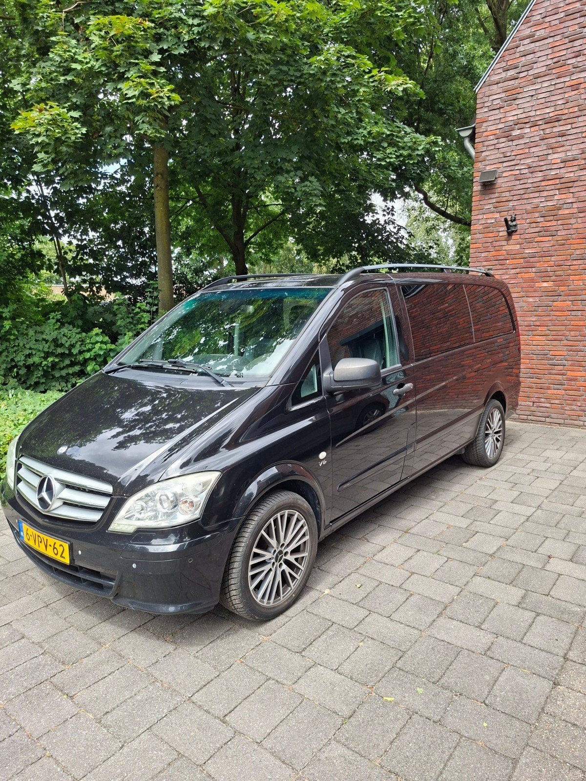 Mercedes-Benz Vito 2011  122 cdi 320 lang V6  MARGE GEEN BTW, Auto's, Automaat, Euro 5, Achterwielaandrijving, Zwart