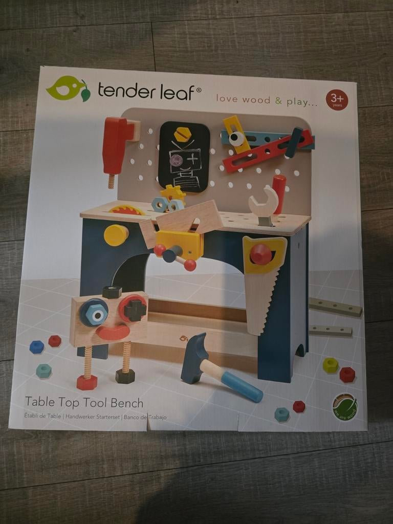 Tender leaf gereedschap- werkbank NIEUW, Kinderen en Baby's, Ophalen of Verzenden, Nieuw, Hout