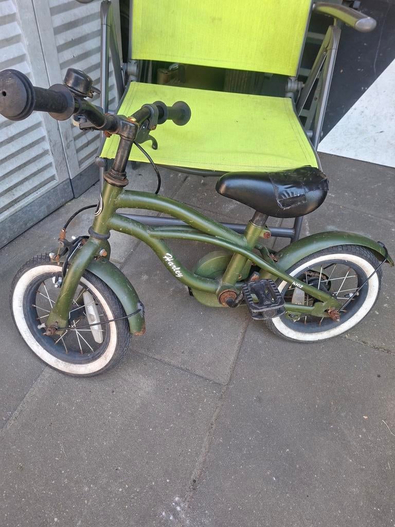 12 inch kinderfietsje met zijwieltjes, Fietsen en Brommers, Fietsen | Kinderfietsjes, Ophalen of Verzenden, Gebruikt, Minder dan 16 inch