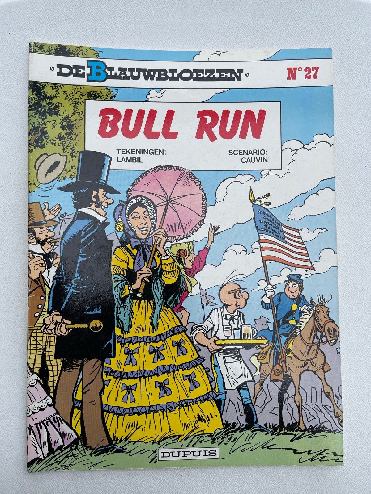 De blauwbloezen bull run 1e druk 1987, Boeken, Eén stripboek, Ophalen of Verzenden