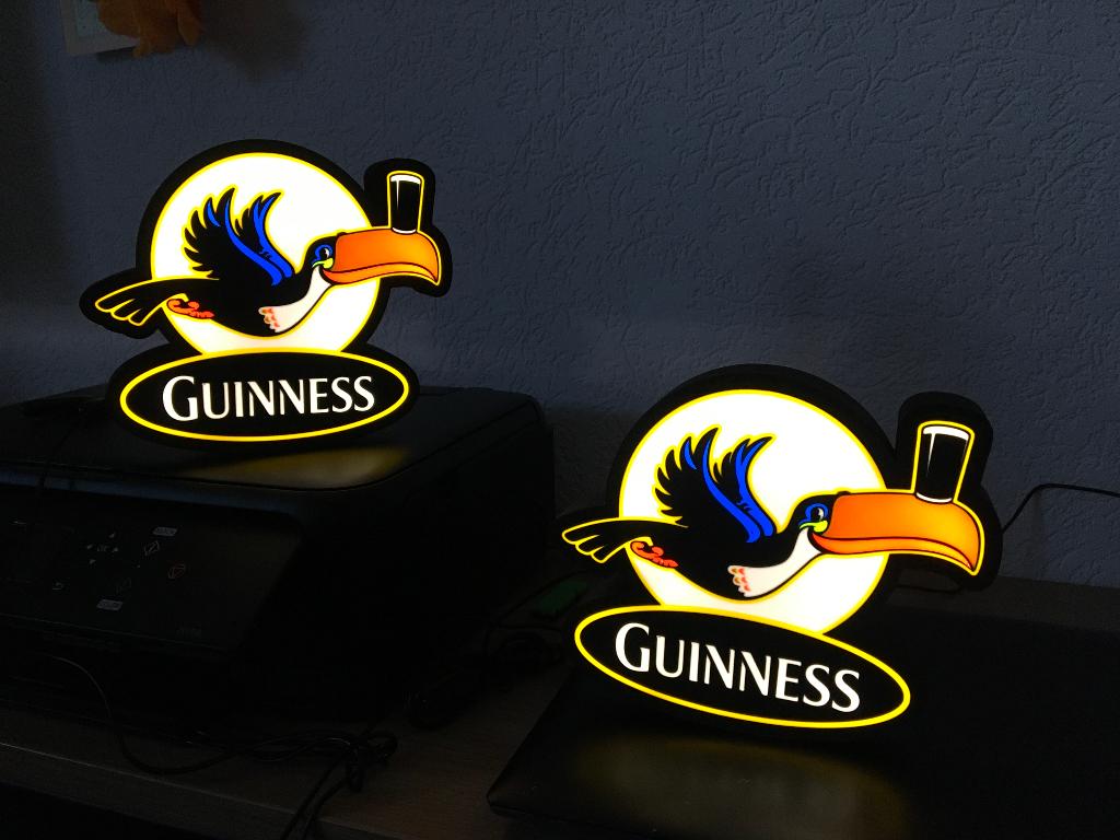 Guinness lamp, Ophalen of Verzenden, Nieuw, Lichtbak of (neon) lamp