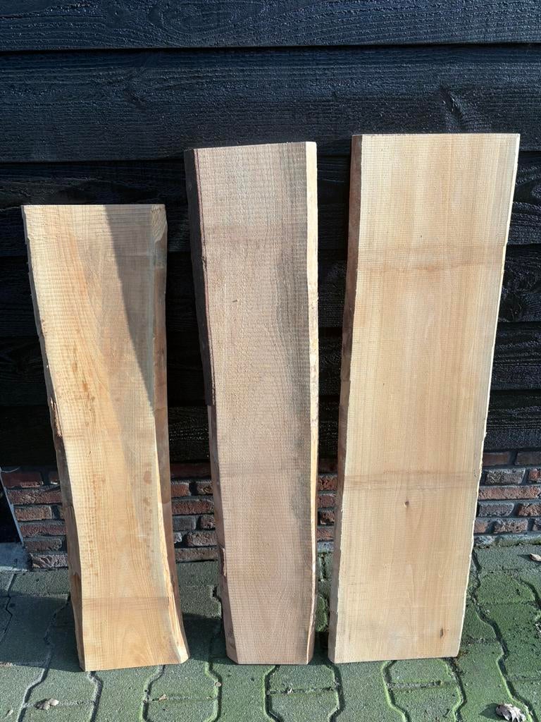 Partij gedroogde beuken schaaldelen planken, Doe-het-zelf en Verbouw, Hout en Planken, Ophalen, Minder dan 25 mm, Zo goed als nieuw