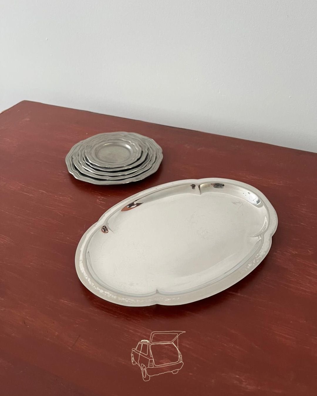 Vintage | Verzilverd & Tin | Schaaltjes, Ophalen of Verzenden