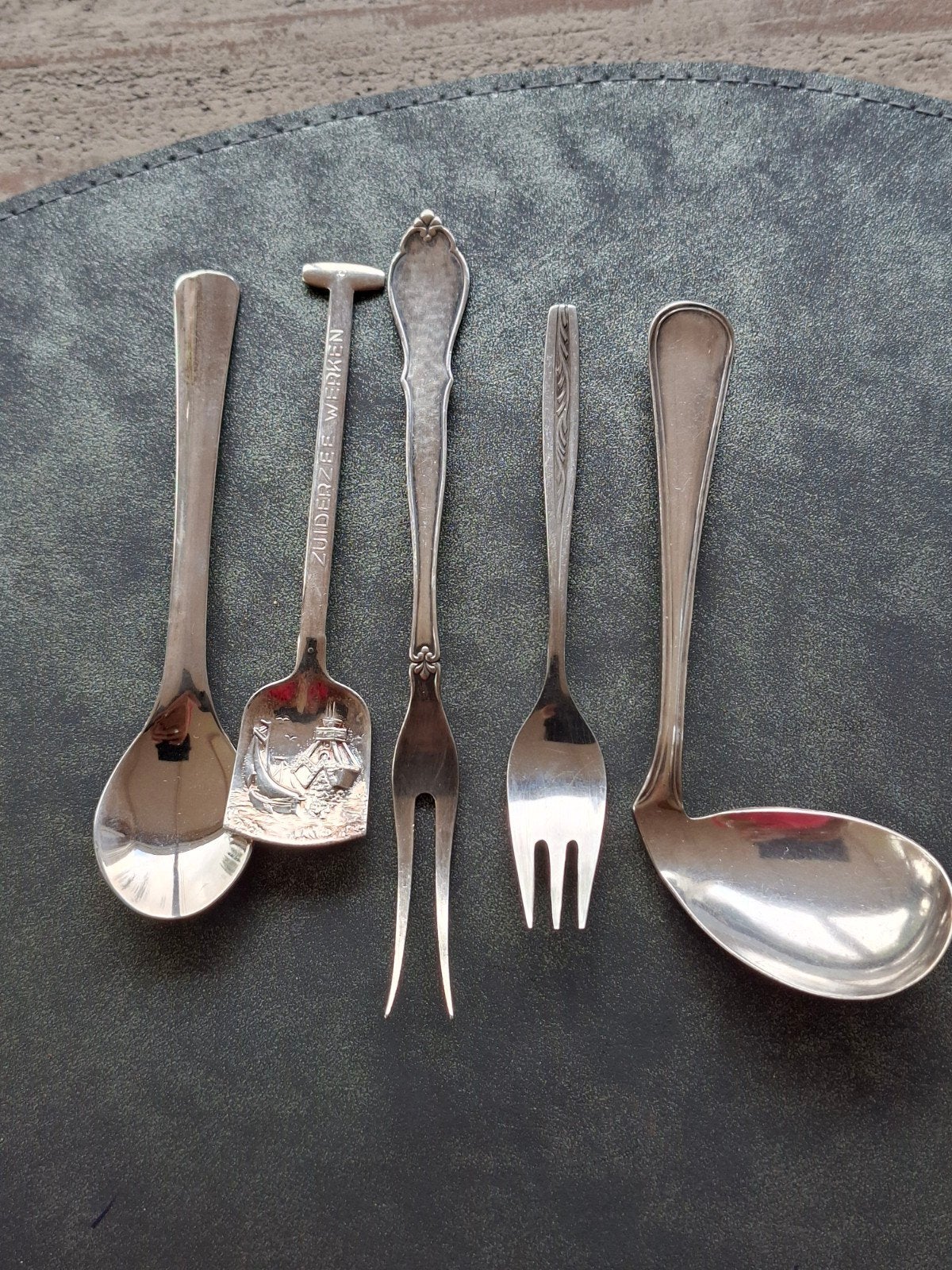 Diverse verzameling verzilverde  bestekstukken, Ophalen of Verzenden