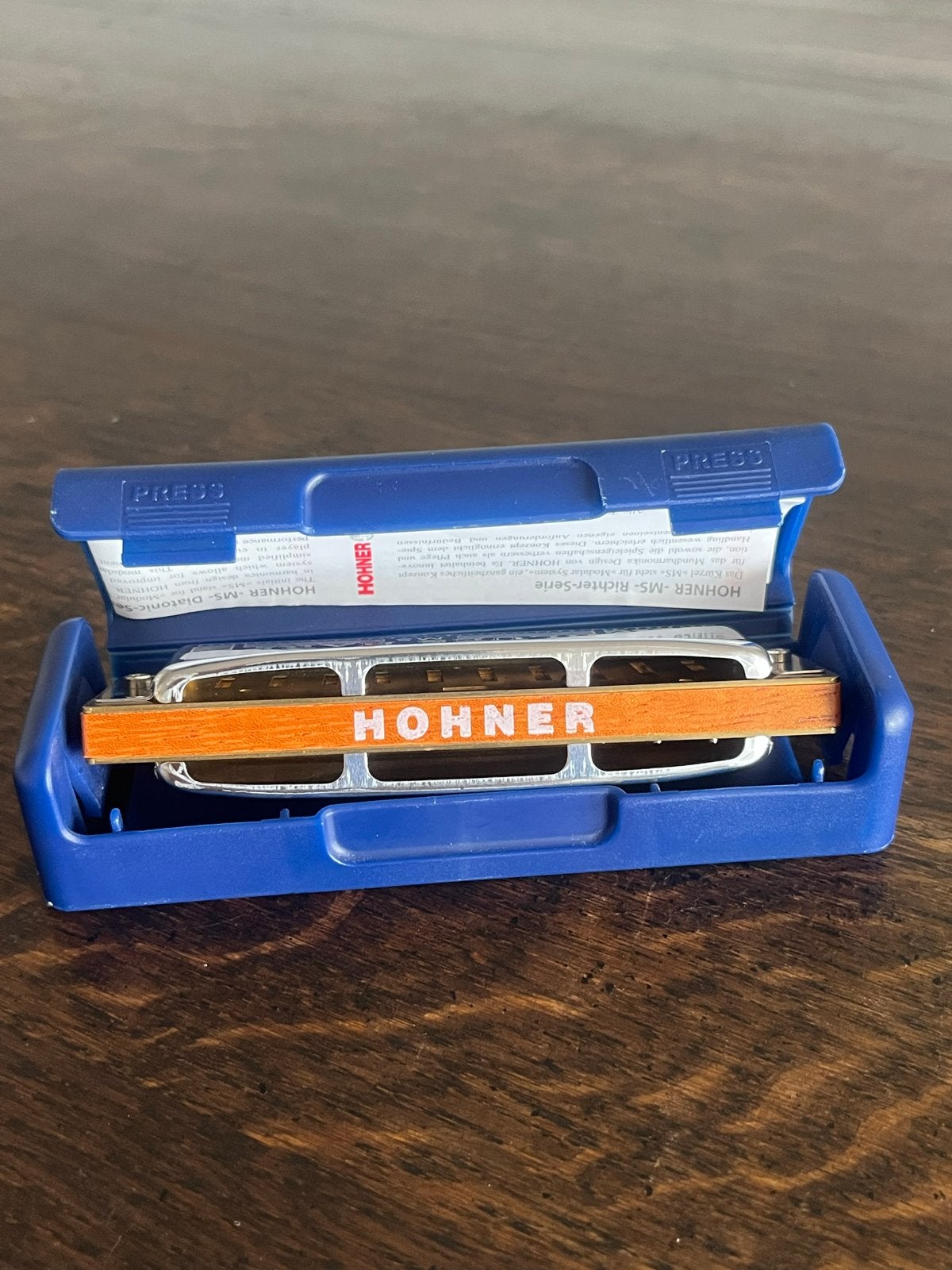 Hohner Blues Harp MS C-mondharmonica met doosje, C-mondharmonica, Ophalen of Verzenden, Zo goed als nieuw, Met koffer of doosje