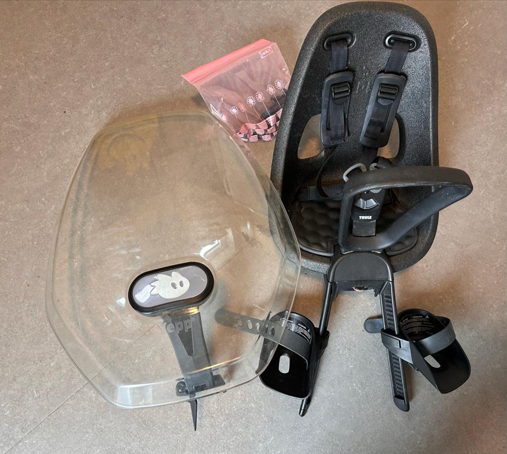 Fietsstoeltje Thule, Ophalen of Verzenden, Zo goed als nieuw, 0 t/m 18 kg, Voorzitje