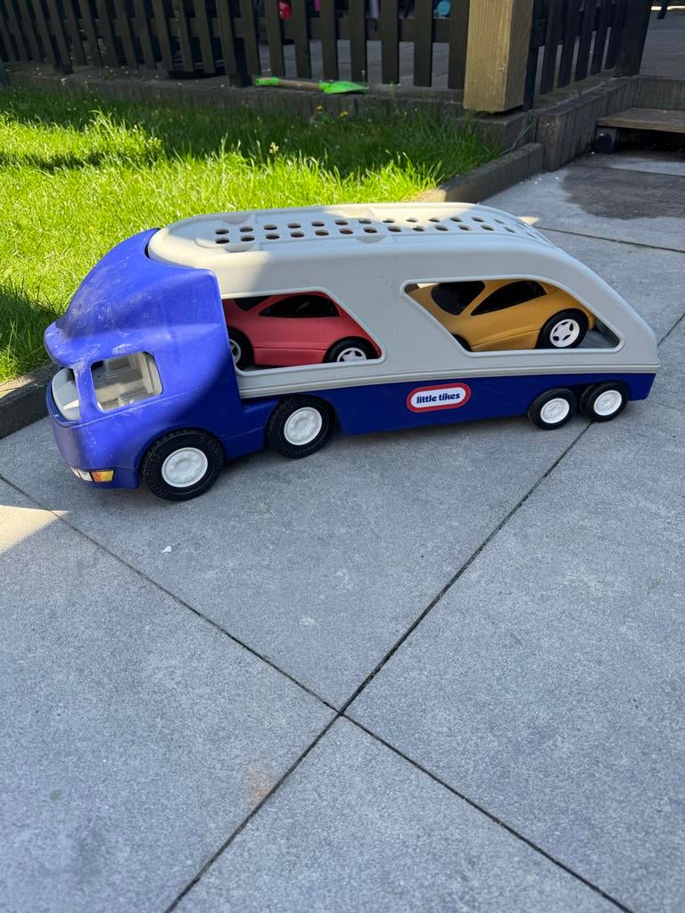 Little Tikes Autotransporter met 2 auto's, Ophalen, Gebruikt