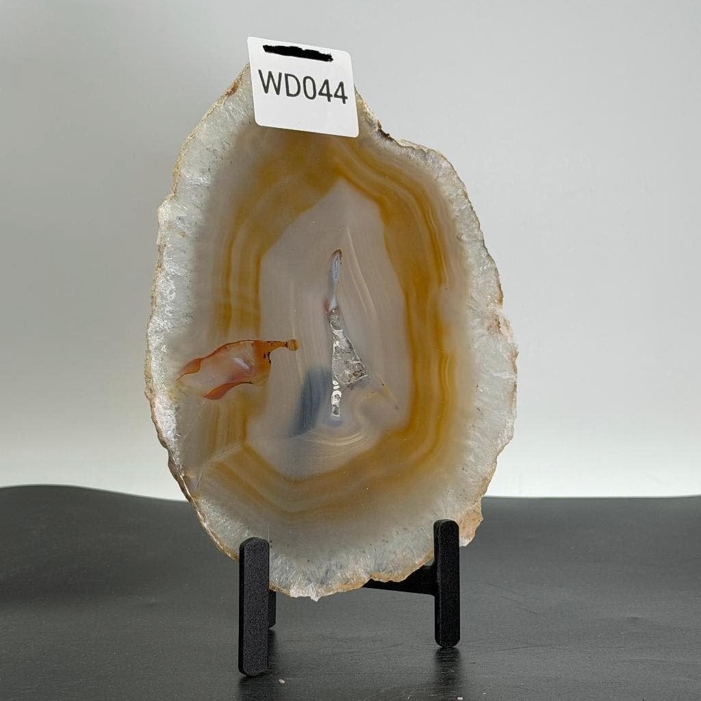 Agaat schijf met standaard, Ophalen of Verzenden, Mineraal
