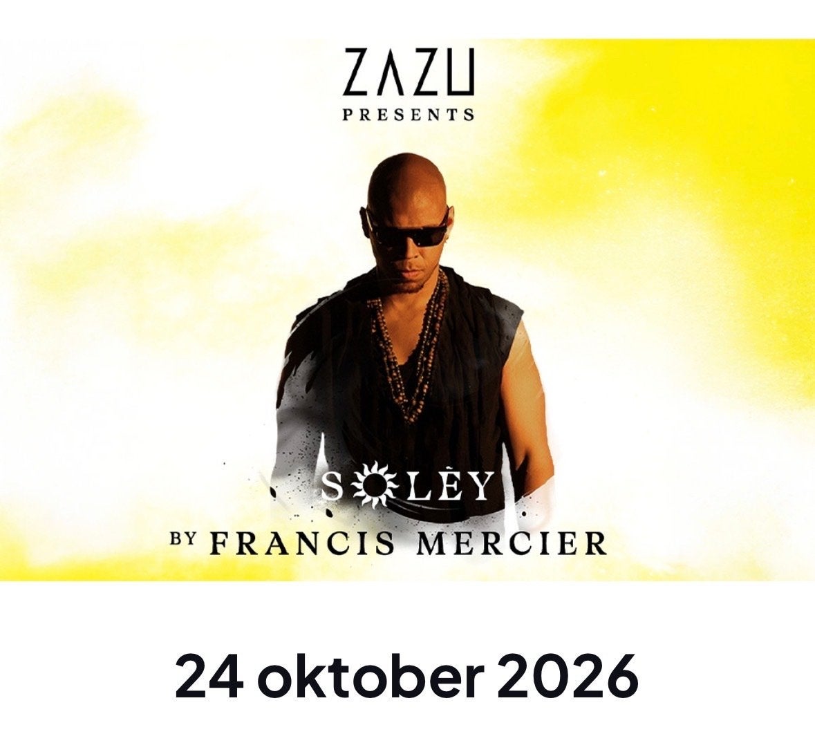 2x tickets ADE: Soley by Francis Mercier, AFAS live, Tickets en Kaartjes, Twee personen, Oktober