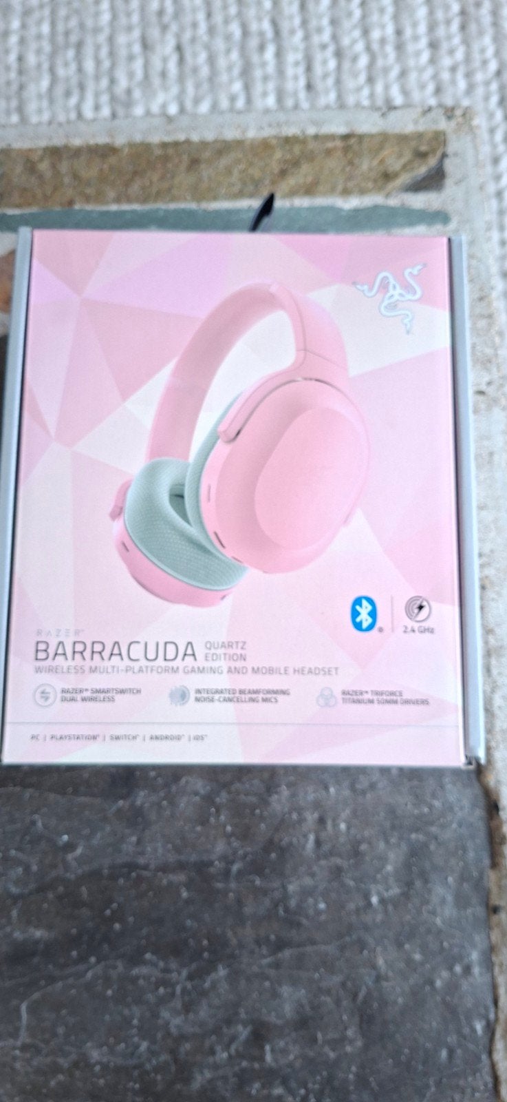 Razer Barracuda koptelefoon, Overige merken, Zo goed als nieuw, Draadloos, Op oor (supra aural)