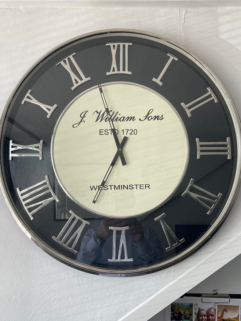 Grote J. William Sons Westminster Wandklok, Ophalen of Verzenden
