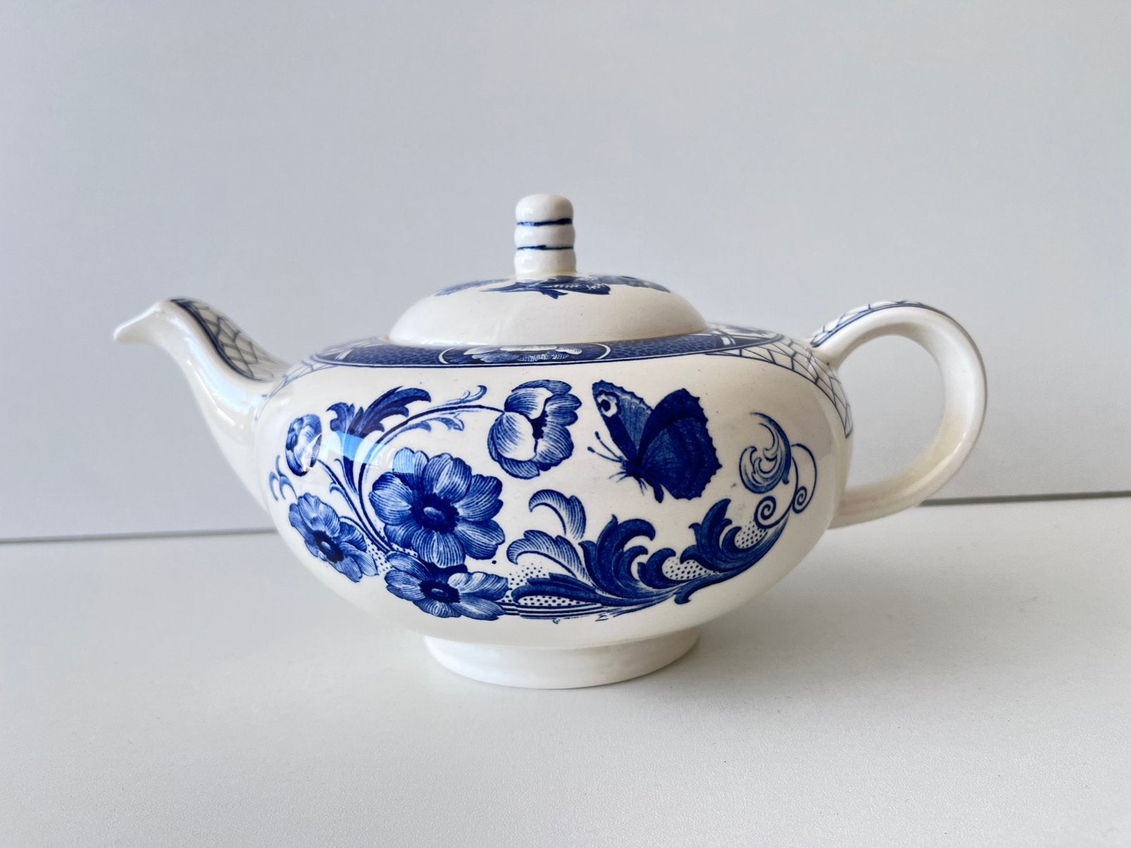 Societe Ceramique theepot butterfly servies, Ophalen of Verzenden