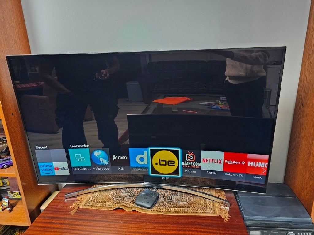 Samsung 55 inch curved smart tv voor €150,-, Ophalen, Philips, Gebruikt, 50 Hz