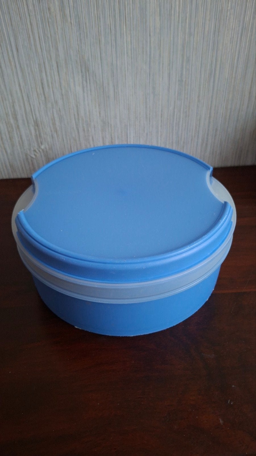 Tupperware koekbewaardoos met serveerdeksel, Ophalen of Verzenden, Zo goed als nieuw, Blauw