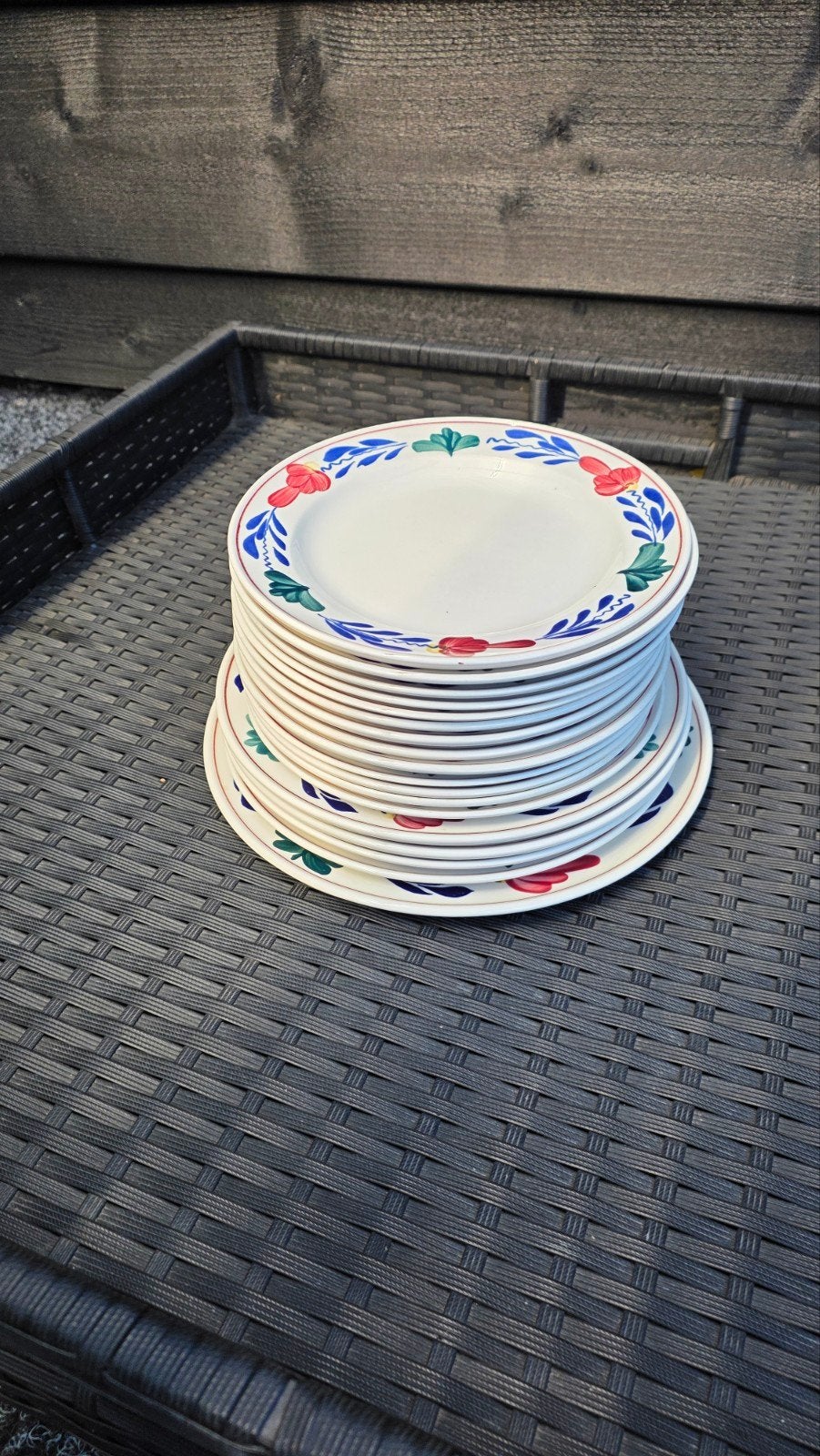 Set borden Boerenbont, Ophalen of Verzenden, Aardewerk, Bord(en)