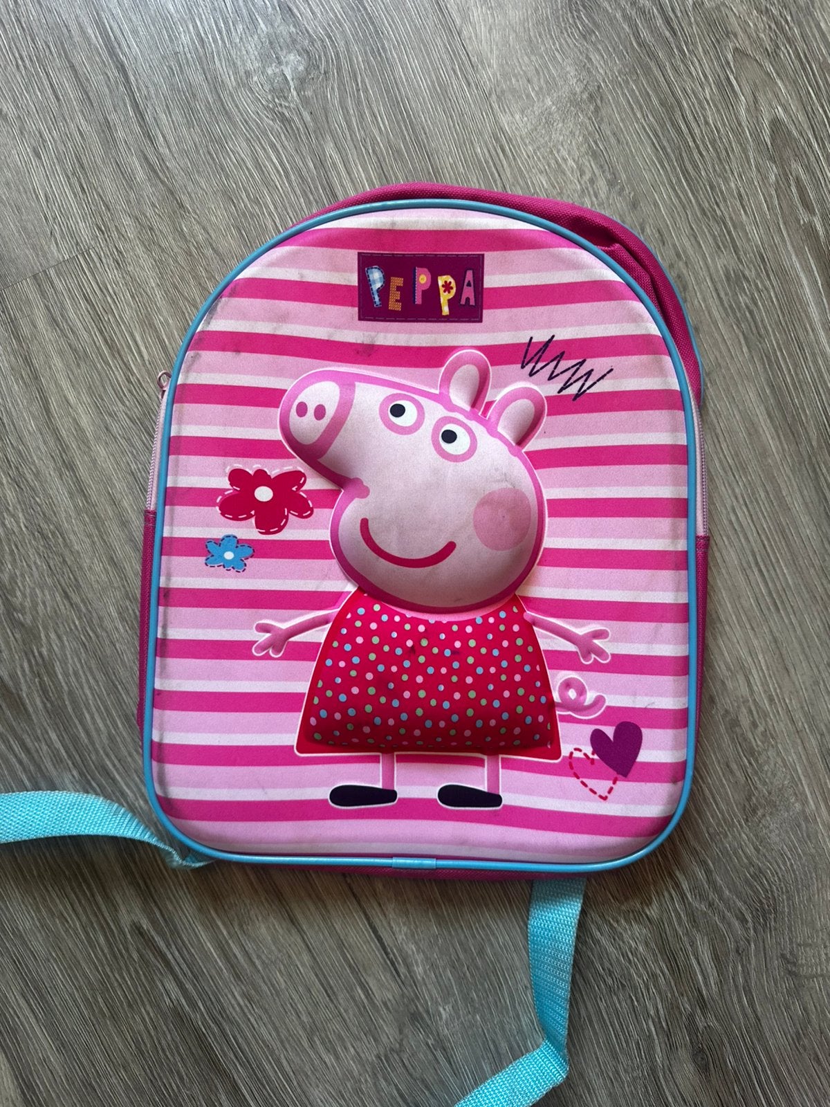 Peppa pig rugtas, Ophalen, Zo goed als nieuw, Overige merken, 30 tot 45 cm
